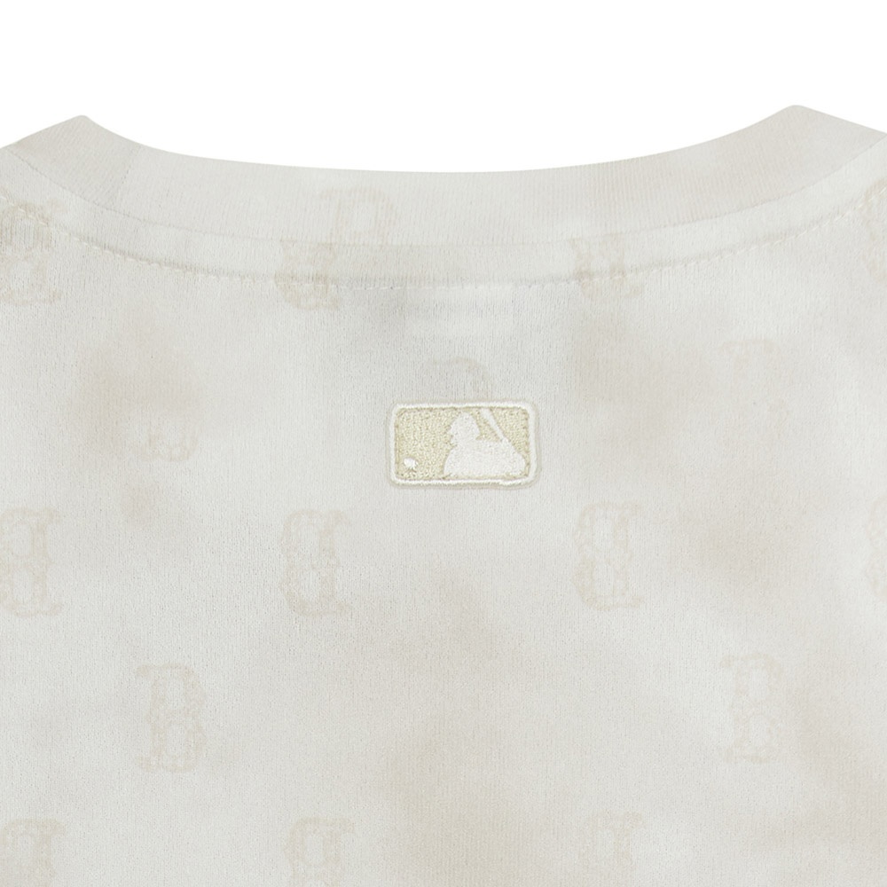 MLB 女版渲染修身長袖T恤 Monogram系列 波士頓紅襪隊 (3FTSM0254-43SAL)
