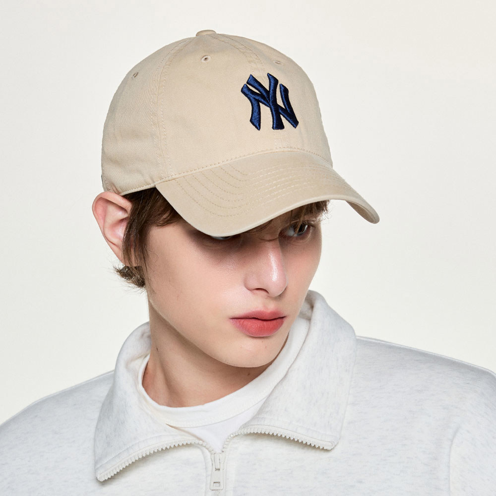 MLB N-COVER可調式軟頂棒球帽 紐約洋基隊 (3ACP6601N-50BGP)