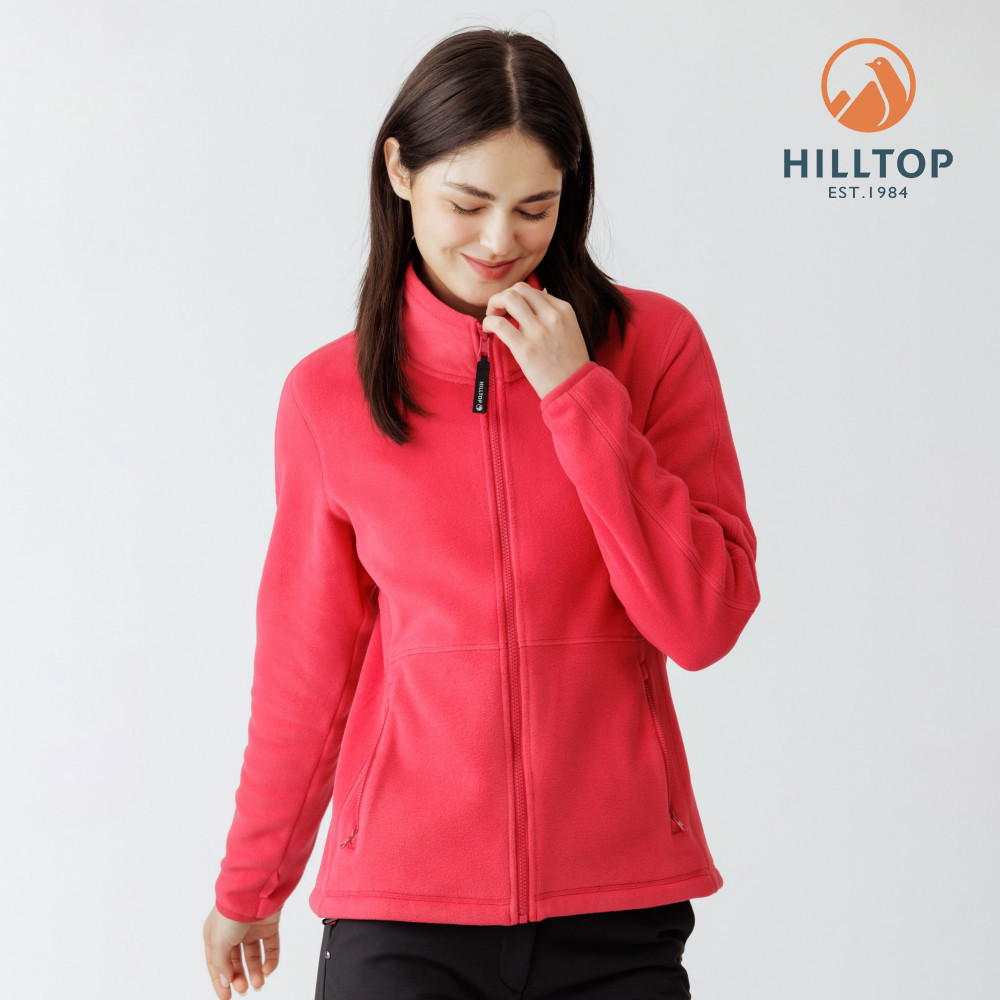 【Hilltop山頂鳥】POLARTEC吸濕快乾保暖刷毛外套(可銜接GORE-TEX外件) 女款 紅 | PH22XF29ECH0
