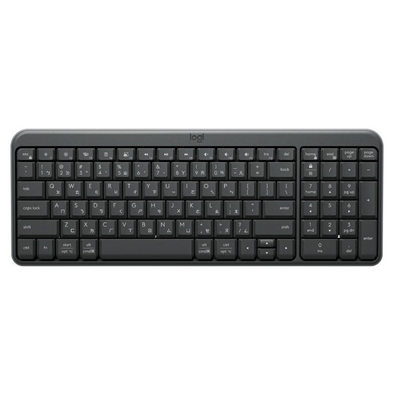 羅技Logitech 無線藍牙鍵盤(K250)-石墨黑