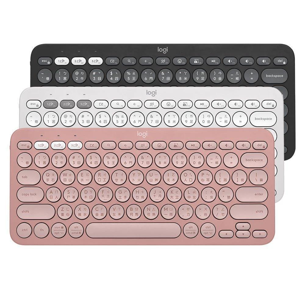 羅技Logitech Pebble Keys 2 跨平台藍牙鍵盤(K380s)-石墨灰/珍珠白/玫瑰粉