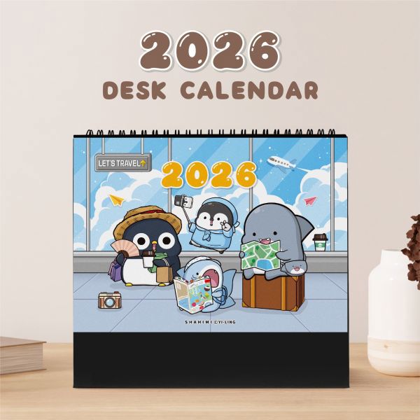 鯊西米 2026年 三角桌曆 25K