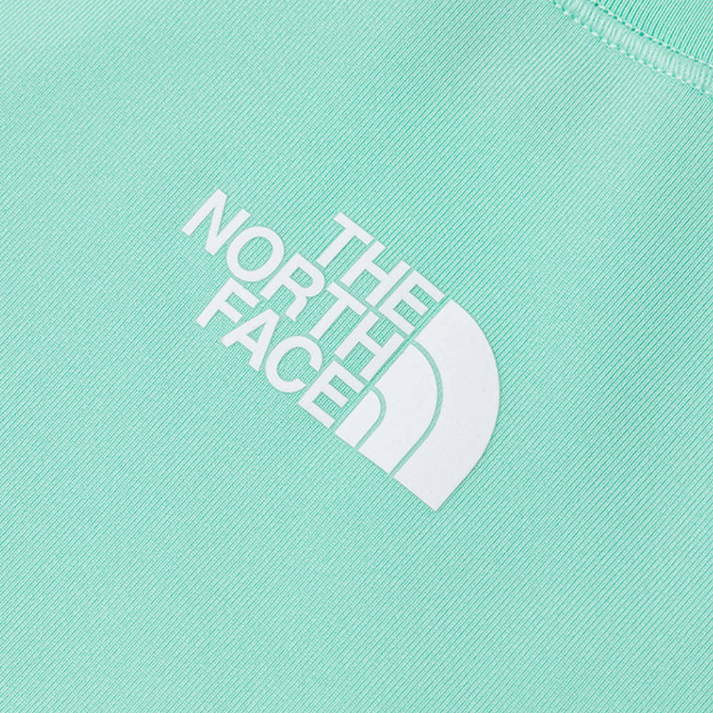 The North Face北面兒童綠色FLASHDRY速乾長袖上衣｜8AN76EI