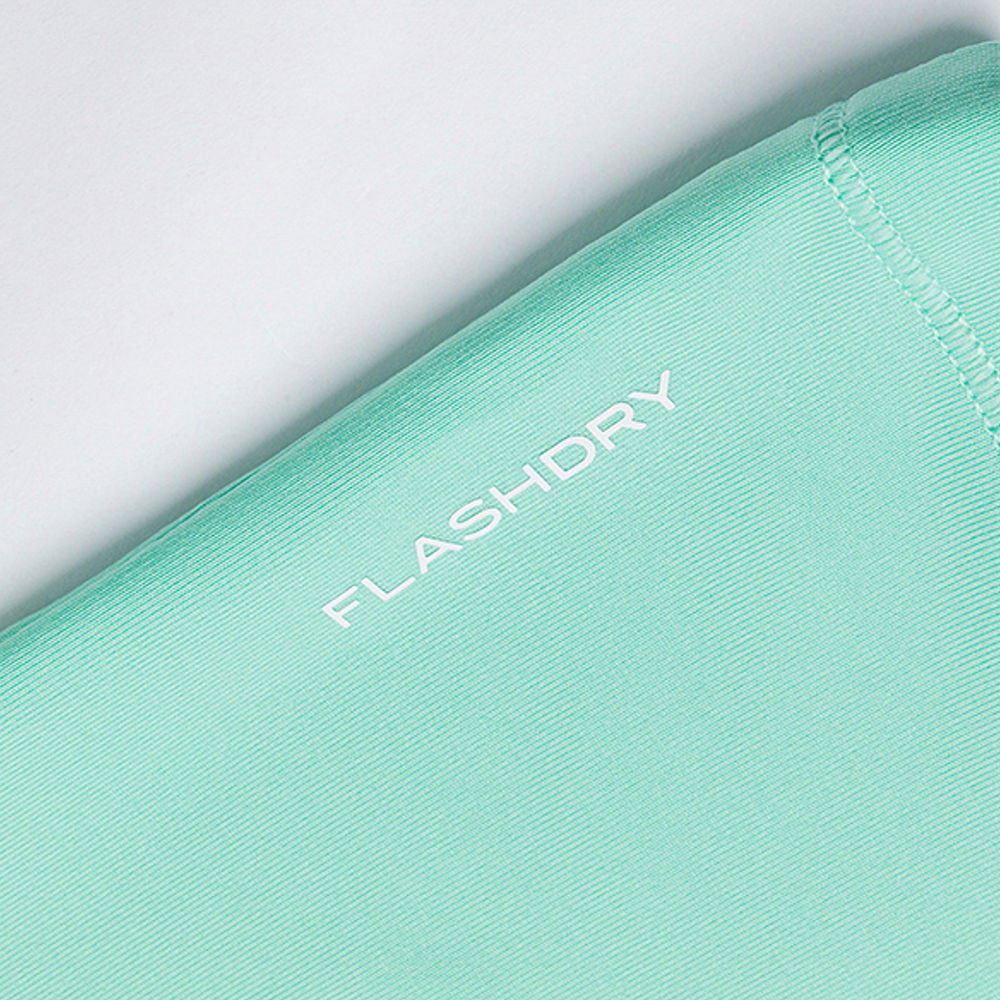 The North Face北面兒童綠色FLASHDRY速乾長袖上衣｜8AN76EI