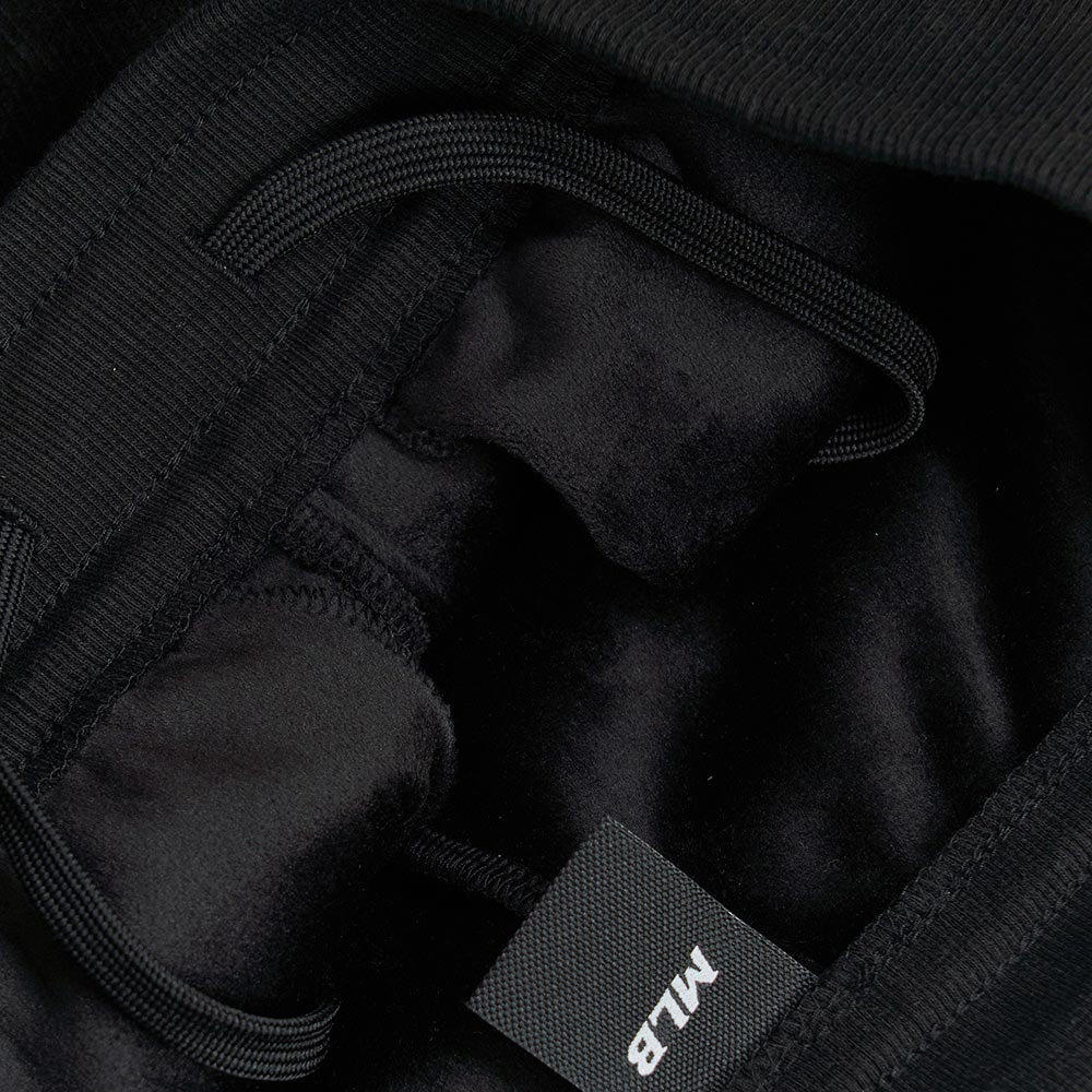 MLB 女版小Logo天鵝絨喇叭褲  紐約洋基隊 (3FPTB1356-50BKS)