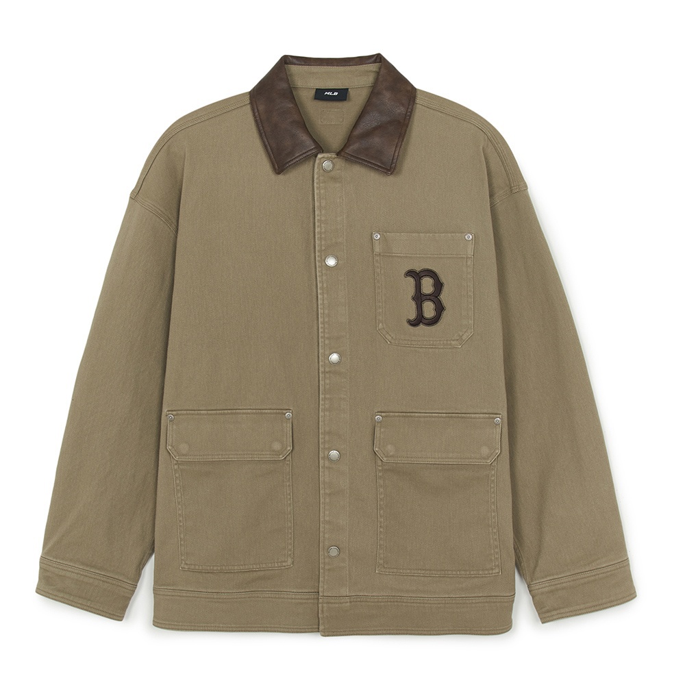 MLB Korea MLB 巴恩風外套 復古短版外套 波士頓紅襪隊 (3AJPB1054-43BGD)－