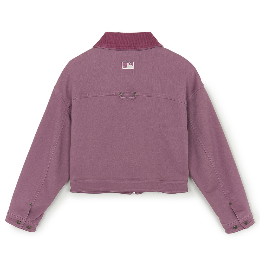 MLB 女版 巴恩風外套 復古短版外套 紐約洋基隊 (3FJPB0154-50PKD)