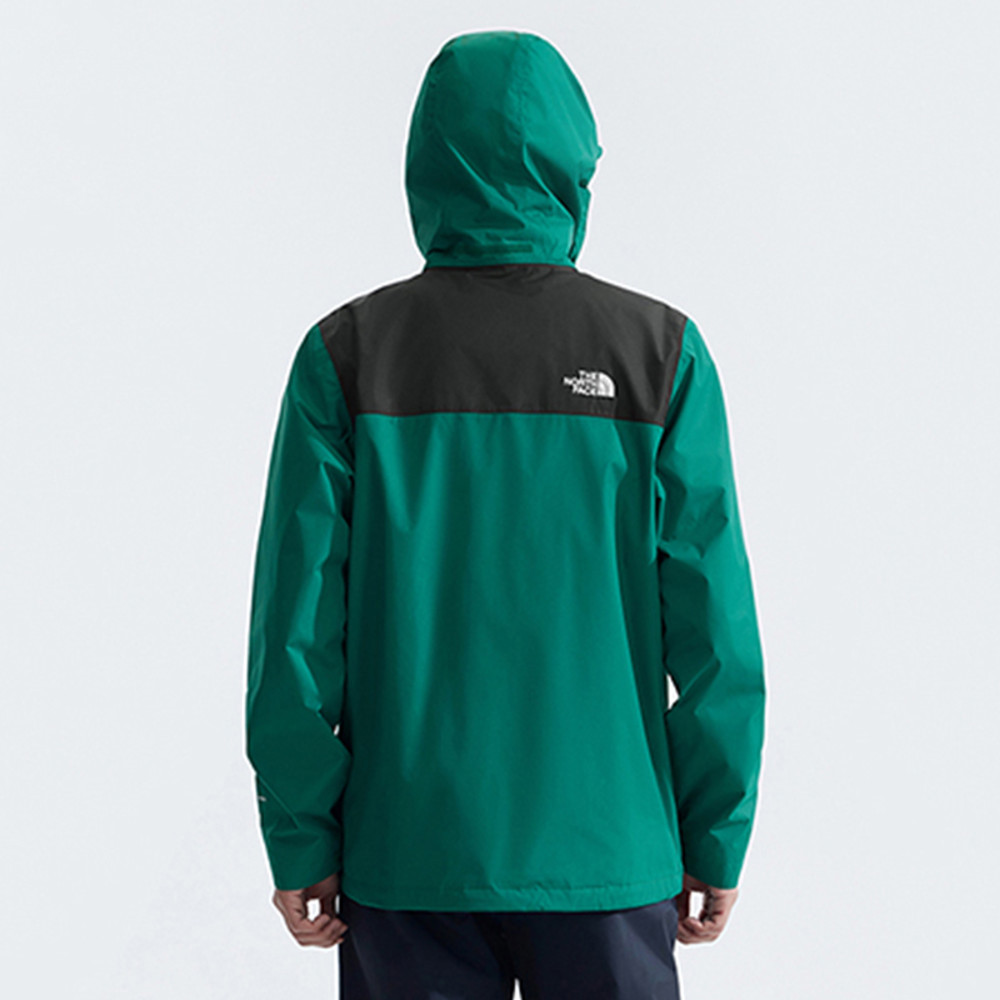 The North Face北面男款綠色DRYVENT防水衝鋒衣｜88FRS9W