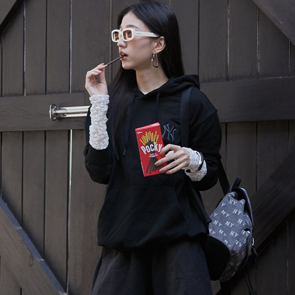 MLB 連帽上衣 帽T Monogram系列 紐約洋基隊 (3AHDM0454-50BKS)