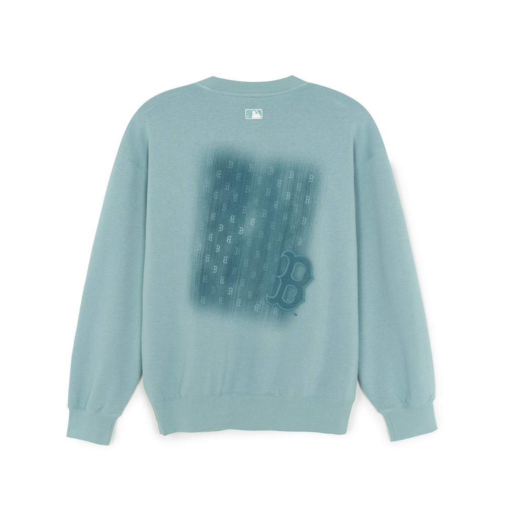 MLB Korea MLB 背後大Logo設計 長袖大學T Monogram系列 波士頓紅襪隊 (3AMT