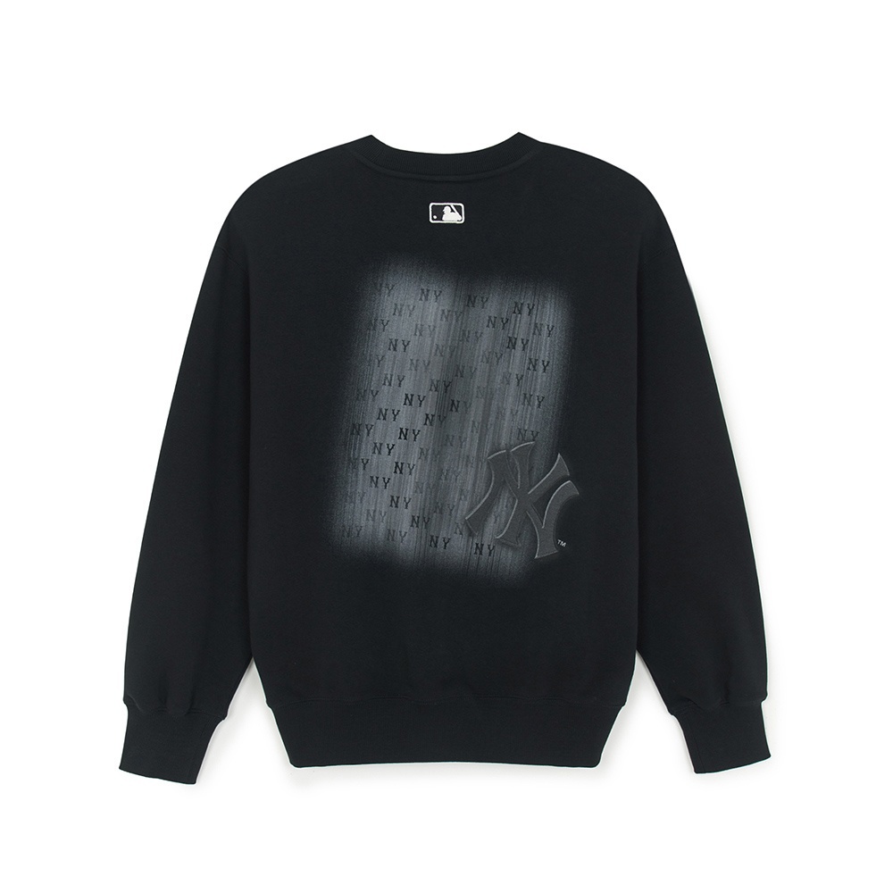 MLB 背後大Logo設計 長袖大學T Monogram系列 紐約洋基隊 (3AMTM0854-50BKS)