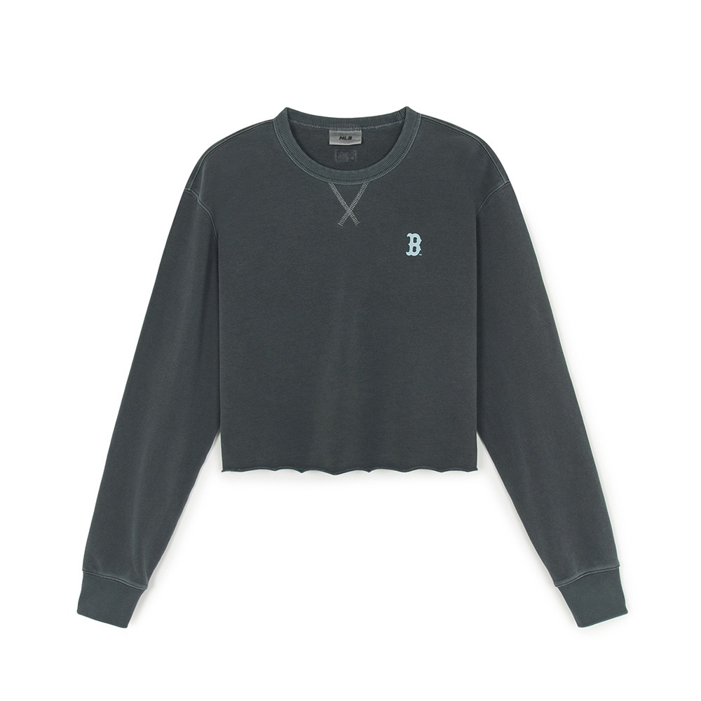 MLB 女版背後大Logo 長袖大學T Varsity系列 波士頓紅襪隊 (3FMTV0854-43CGS)