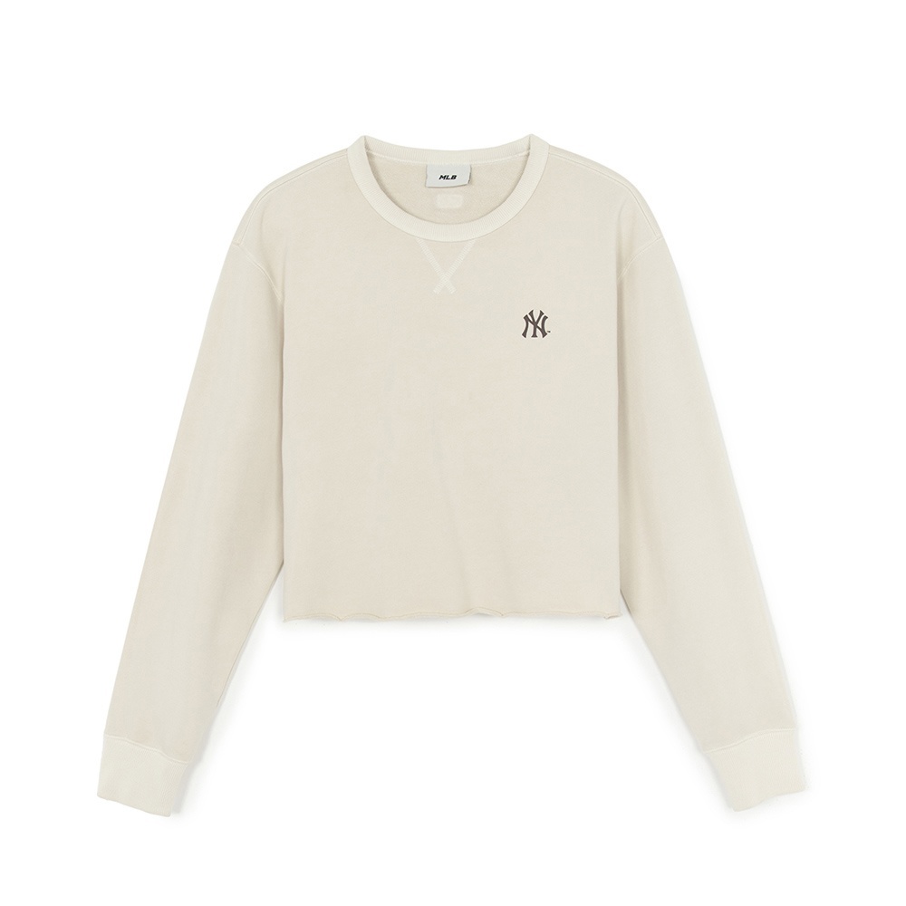 MLB 女版背後大Logo 長袖大學T Varsity系列 紐約洋基隊 (3FMTV0854-50CRS)