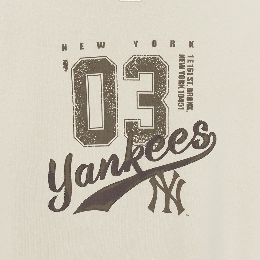 MLB 女版背後大Logo 長袖大學T Varsity系列 紐約洋基隊 (3FMTV0854-50CRS)