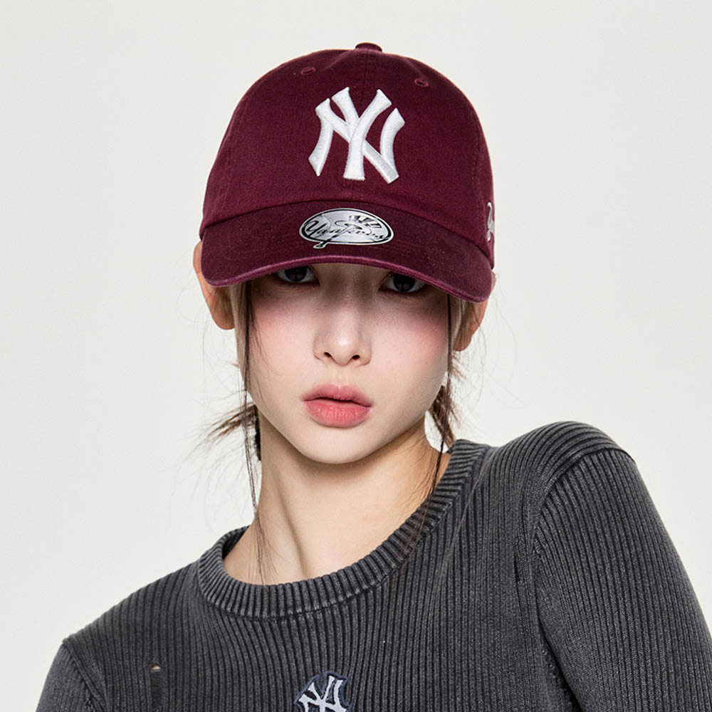 MLB 可調式軟頂棒球帽 紐約洋基隊 (3ACPB245N-50WIS)