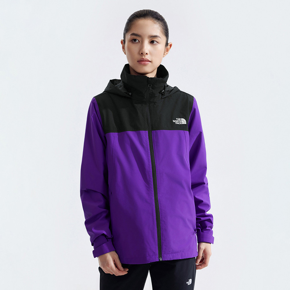The North Face北面女款紫色DRYVENT防水衝鋒衣｜88FYS96