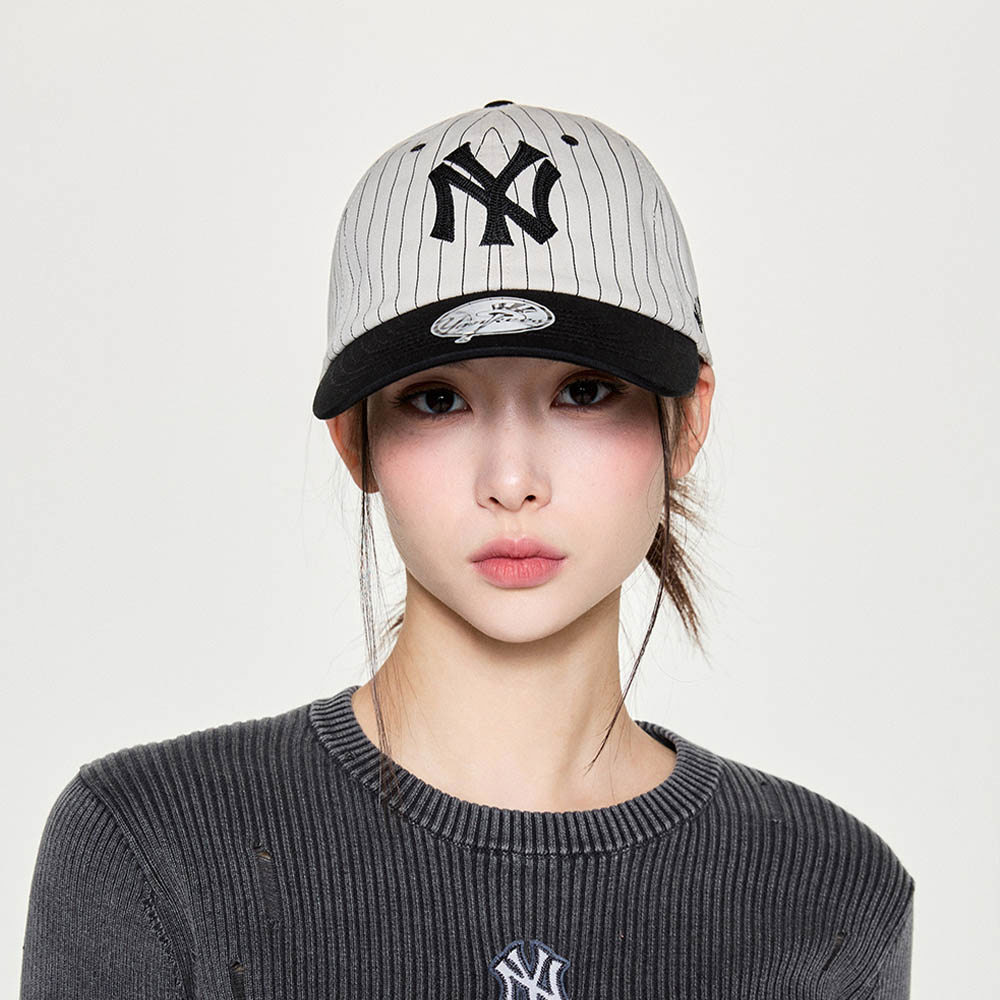 MLB 可調式軟頂棒球帽 紐約洋基隊 (3ACPB255N-50BKS)