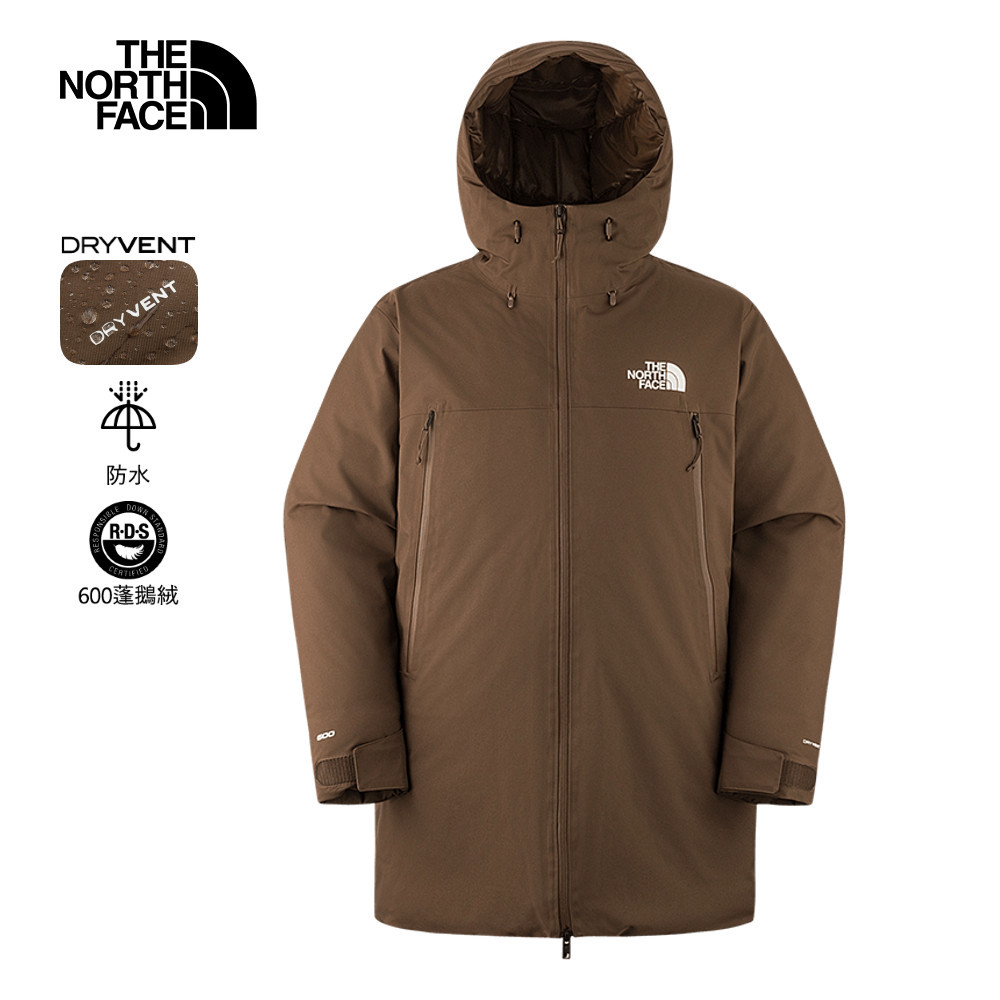 The North Face北面男款棕色DRYVENT防水羽絨外套｜8AYH1OI