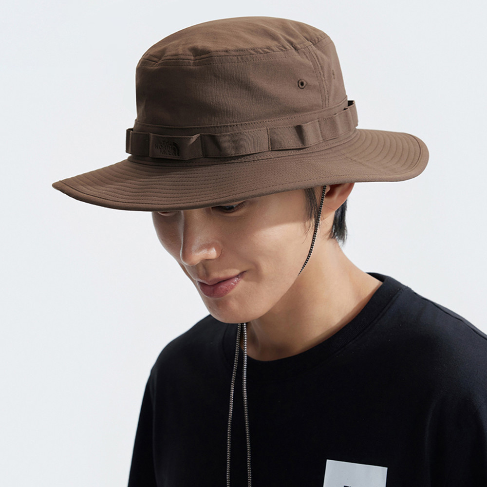【10/26 00點限時搶購】The North Face北面男女款棕色UPF40防曬漁夫帽｜5FX