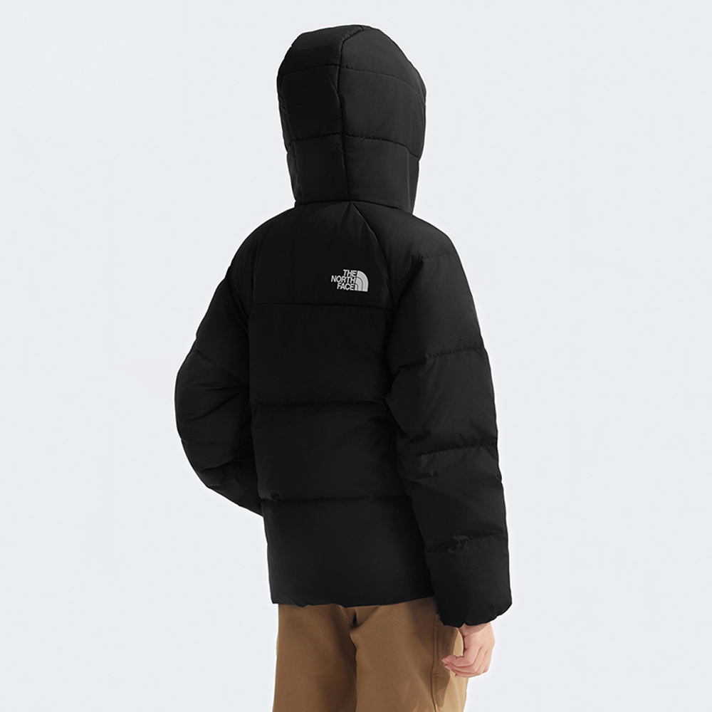 The North Face北面兒童黑色DWR防潑水羽絨外套｜88TXJK3