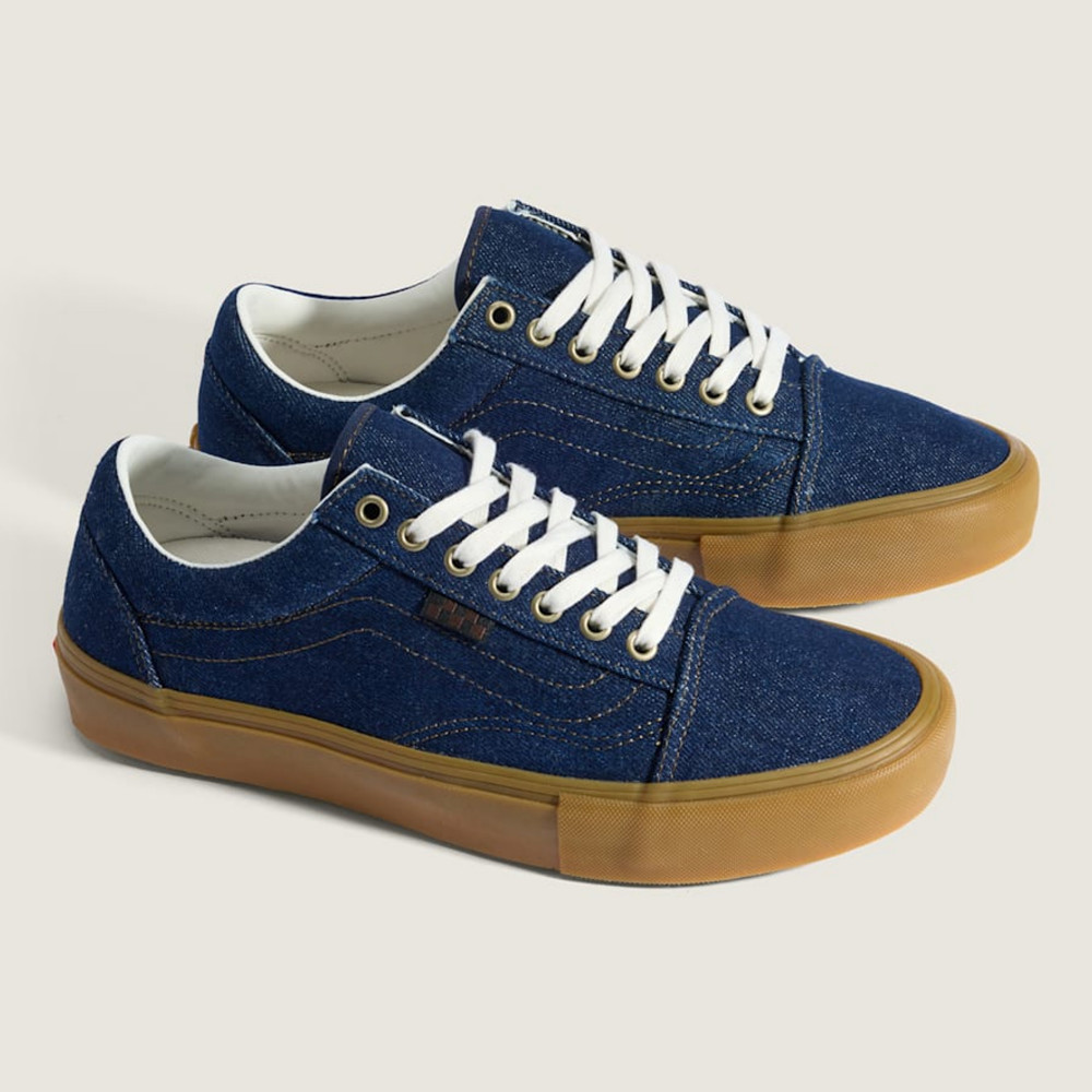 Skate Old Skool 藍色專業滑板鞋