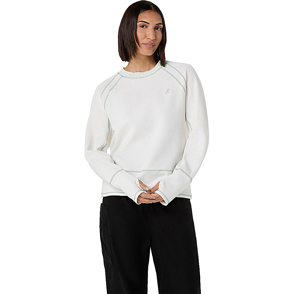 針織圓領長袖上衣 男女中性款  運動休閒上衣 2203A328-100