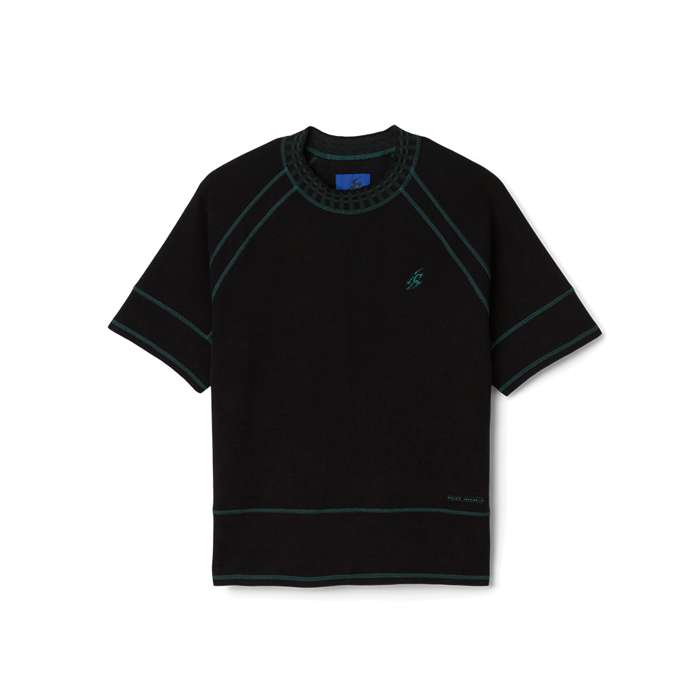 針織圓領短袖上衣 男女中性款  運動休閒上衣 2203A329-001