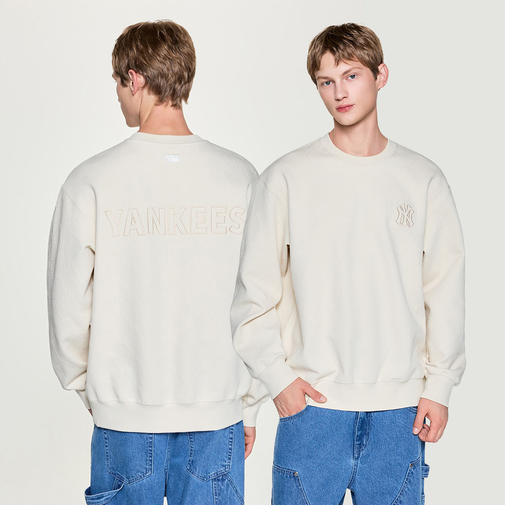 MLB 長袖大學T Monogram系列 紐約洋基隊 (3AMTM0254-50CRS)