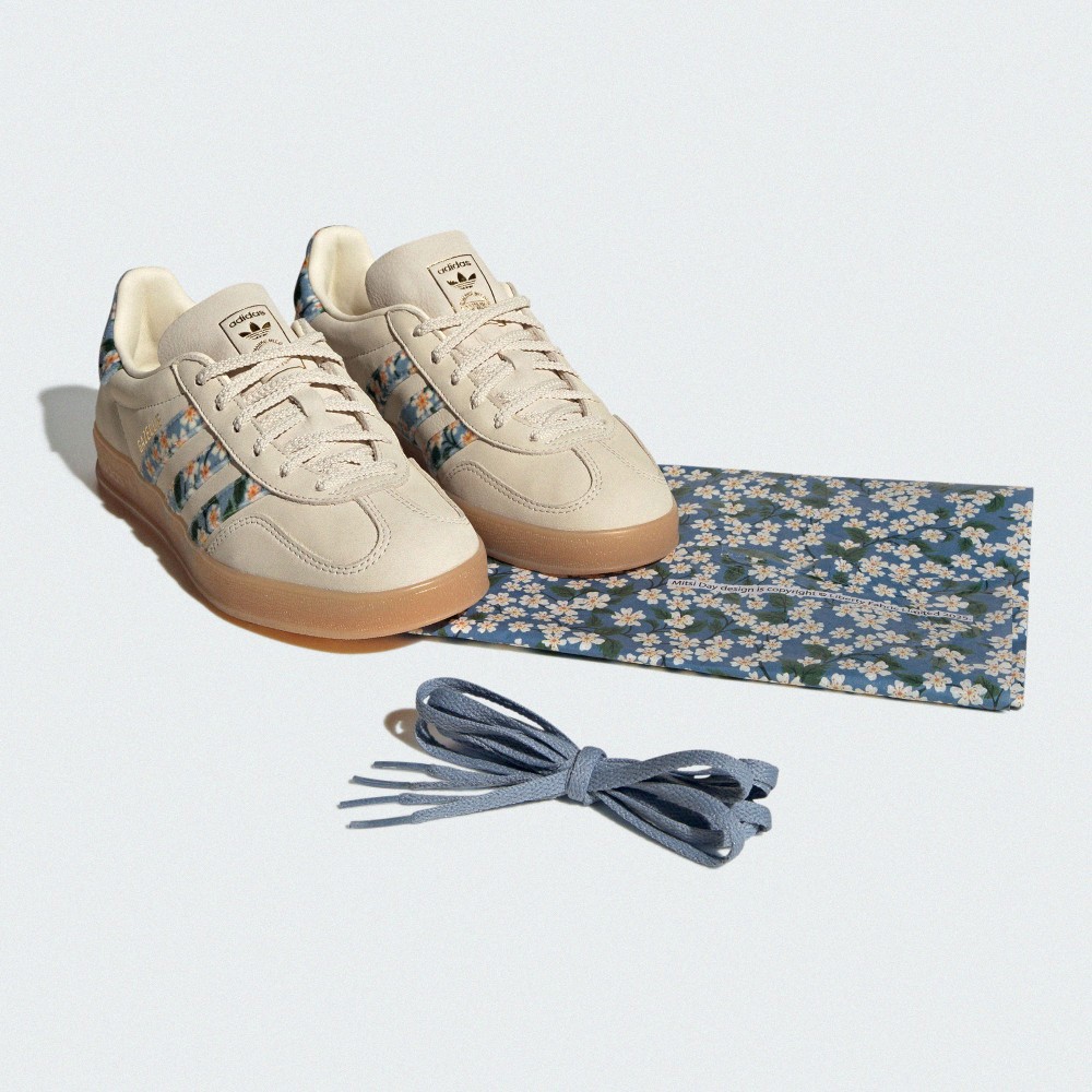 Adidas GAZELLE INDOOR X LIBERTY LONDON 運動休閒鞋－迅捷運動用品