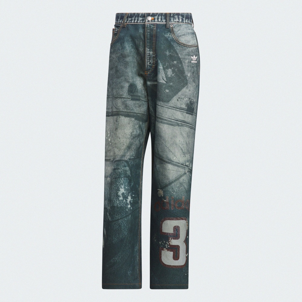 TEAM ADIDAS 丹寧長褲