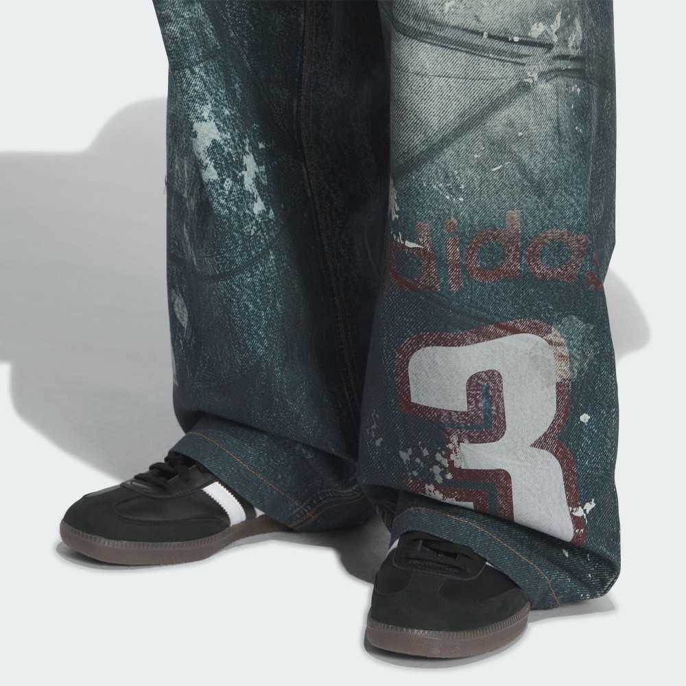 TEAM ADIDAS 丹寧長褲