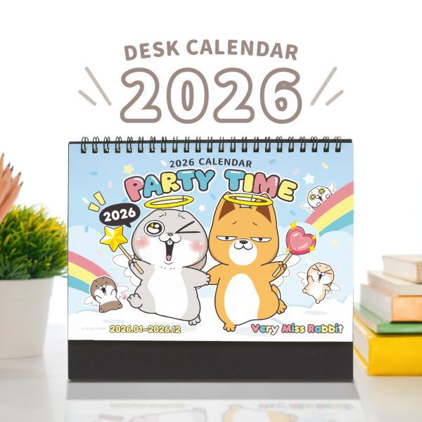 好想兔 2026年 三角桌曆 25K
