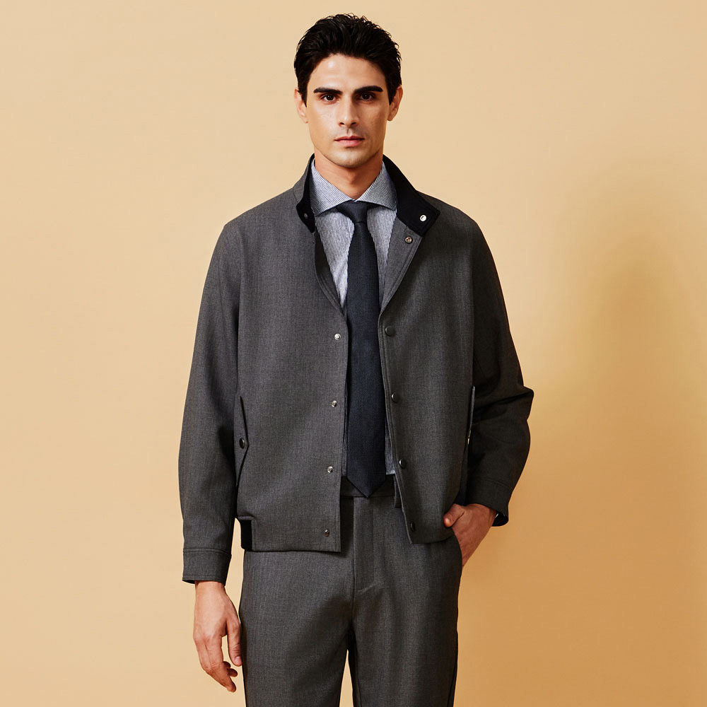 深灰四面彈夾克-825211112042