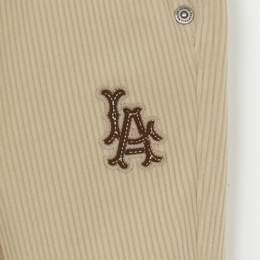 MLB 燈芯絨寬褲 休閒長褲 洛杉磯天使隊 (3AWPB0956-41SAL)