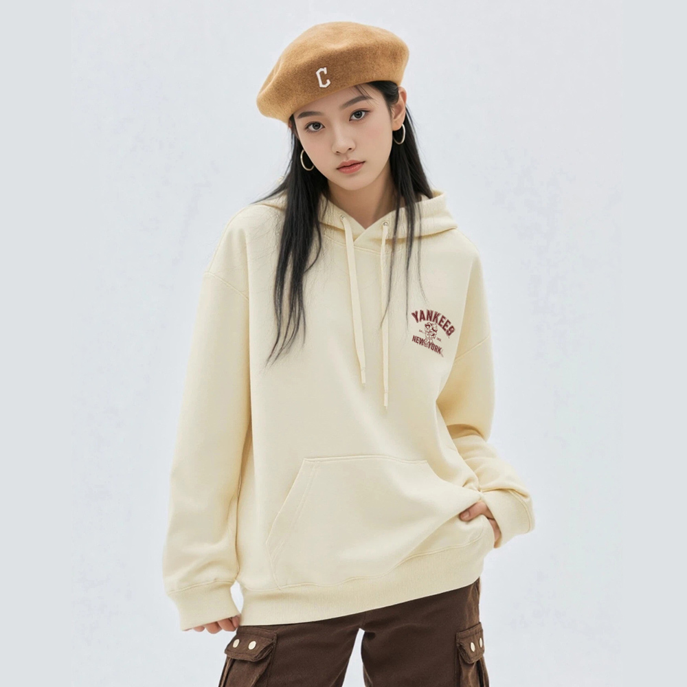 MLB 連帽上衣 帽T Mega Bear系列 紐約洋基隊 (3AHDE0154-50CRS)