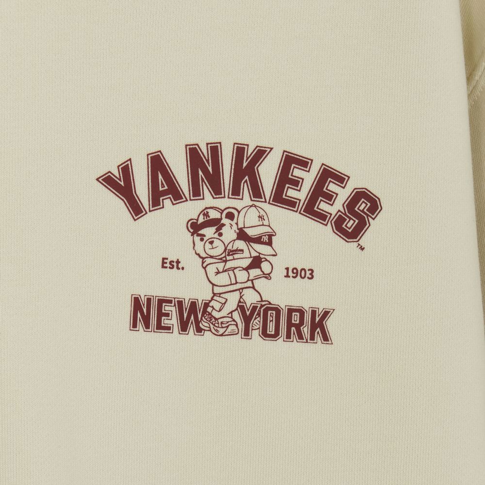 MLB 連帽上衣 帽T Mega Bear系列 紐約洋基隊 (3AHDE0154-50CRS)