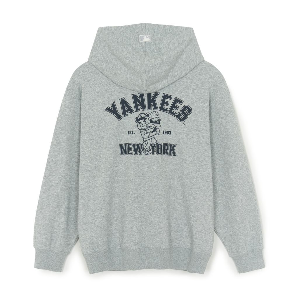 MLB 連帽上衣 帽T Mega Bear系列 紐約洋基隊 (3AHDE0154-50MGS)｜舒適透氣