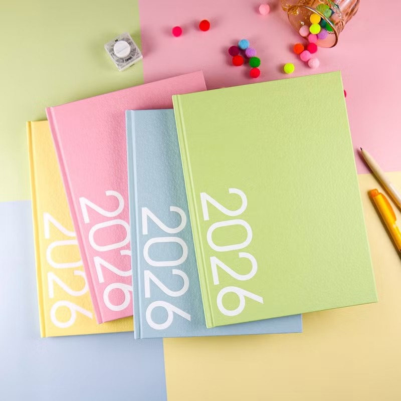 綠的事務conifer 2026年 玩色精裝 直式週誌 16K-芍藥粉/諾言藍/洋甘菊/香草園