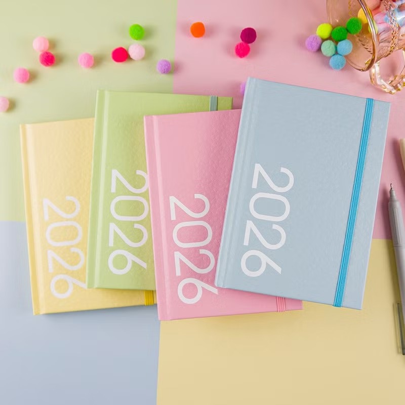 綠的事務conifer 2026年 玩色精裝 八分割週誌 50K-芍藥粉/諾言藍/洋甘菊/香草園