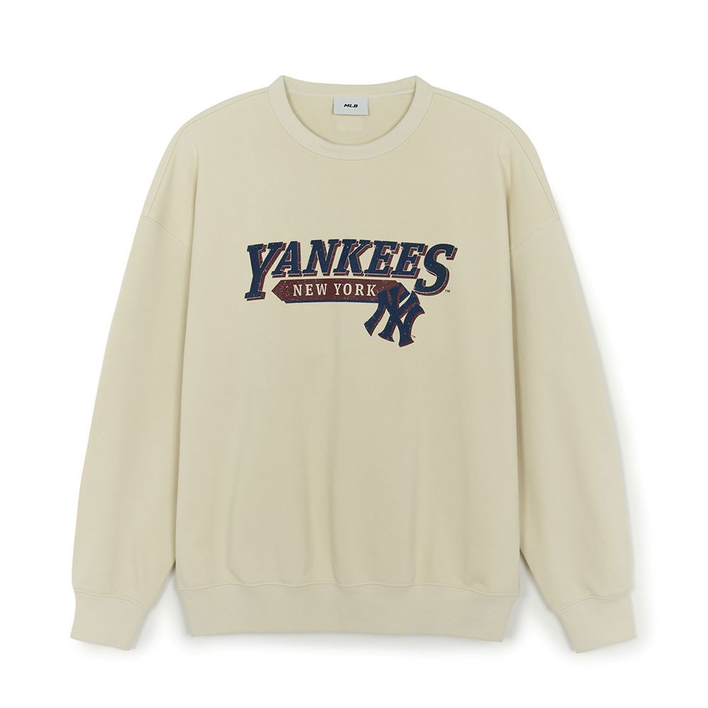 MLB 大Logo長袖大學T 紐約洋基隊 (3AMTV0554-50CRS)