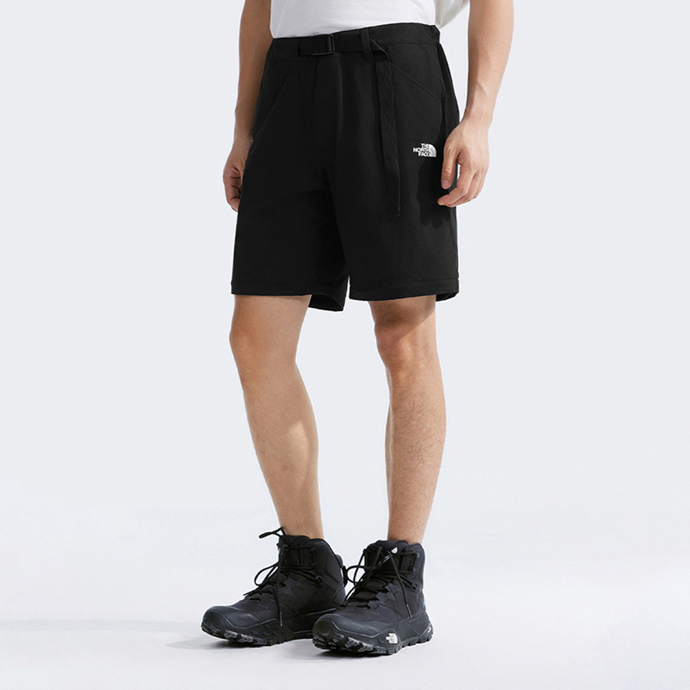 The North Face北面男款黑色DWR防潑水戶外徒步長褲｜8BWHJK3