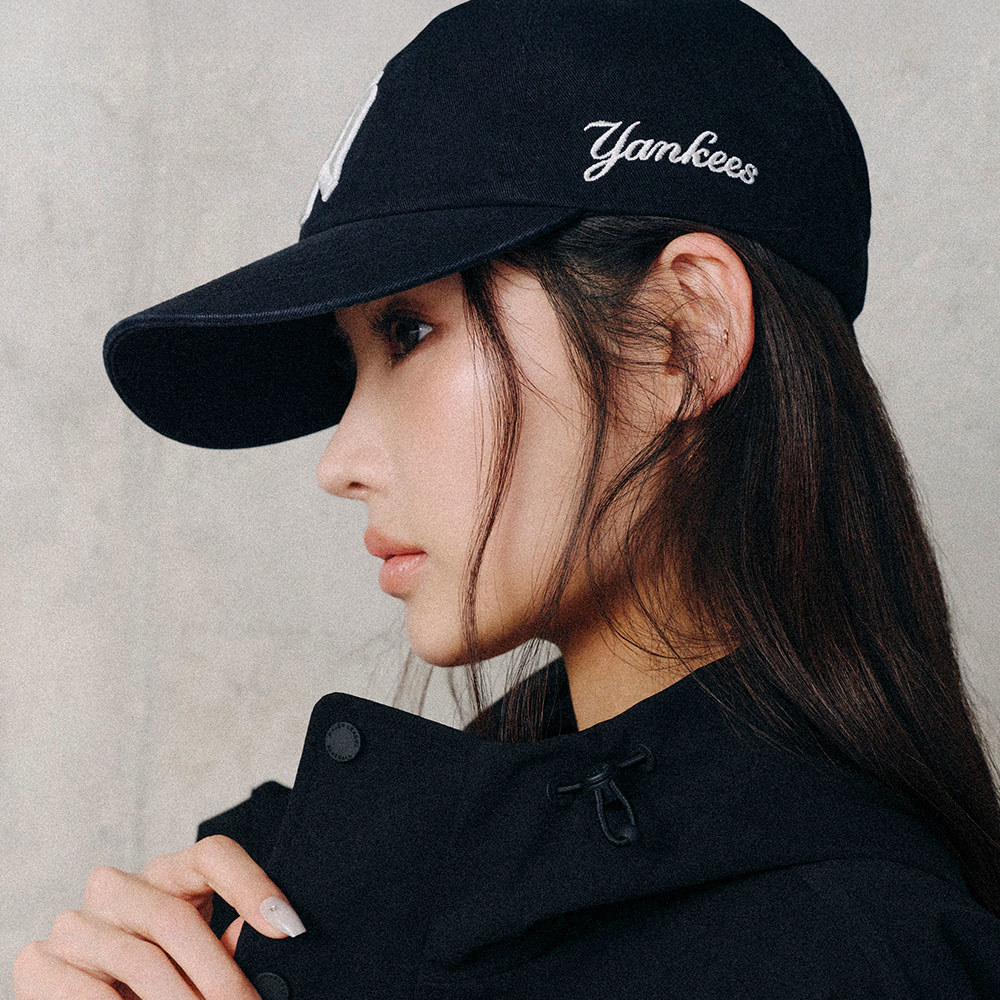 MLB 可調式軟頂棒球帽 紐約洋基隊 (3ACPB245N-50BKS)