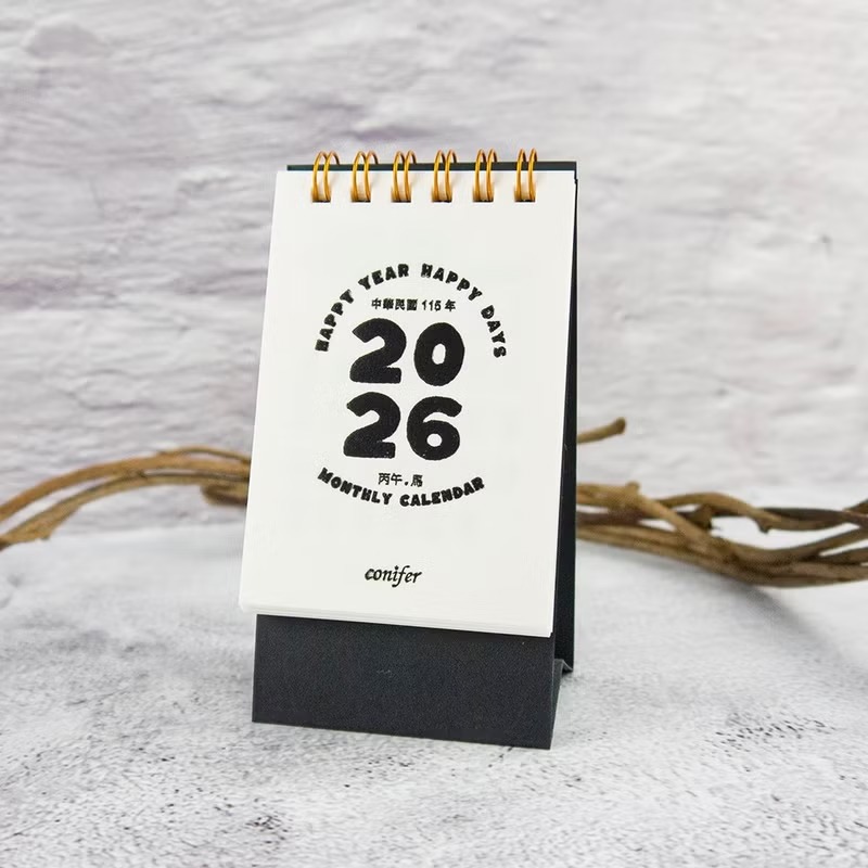 綠的事務conifer 2026年 迷你桌曆-黑啤酒