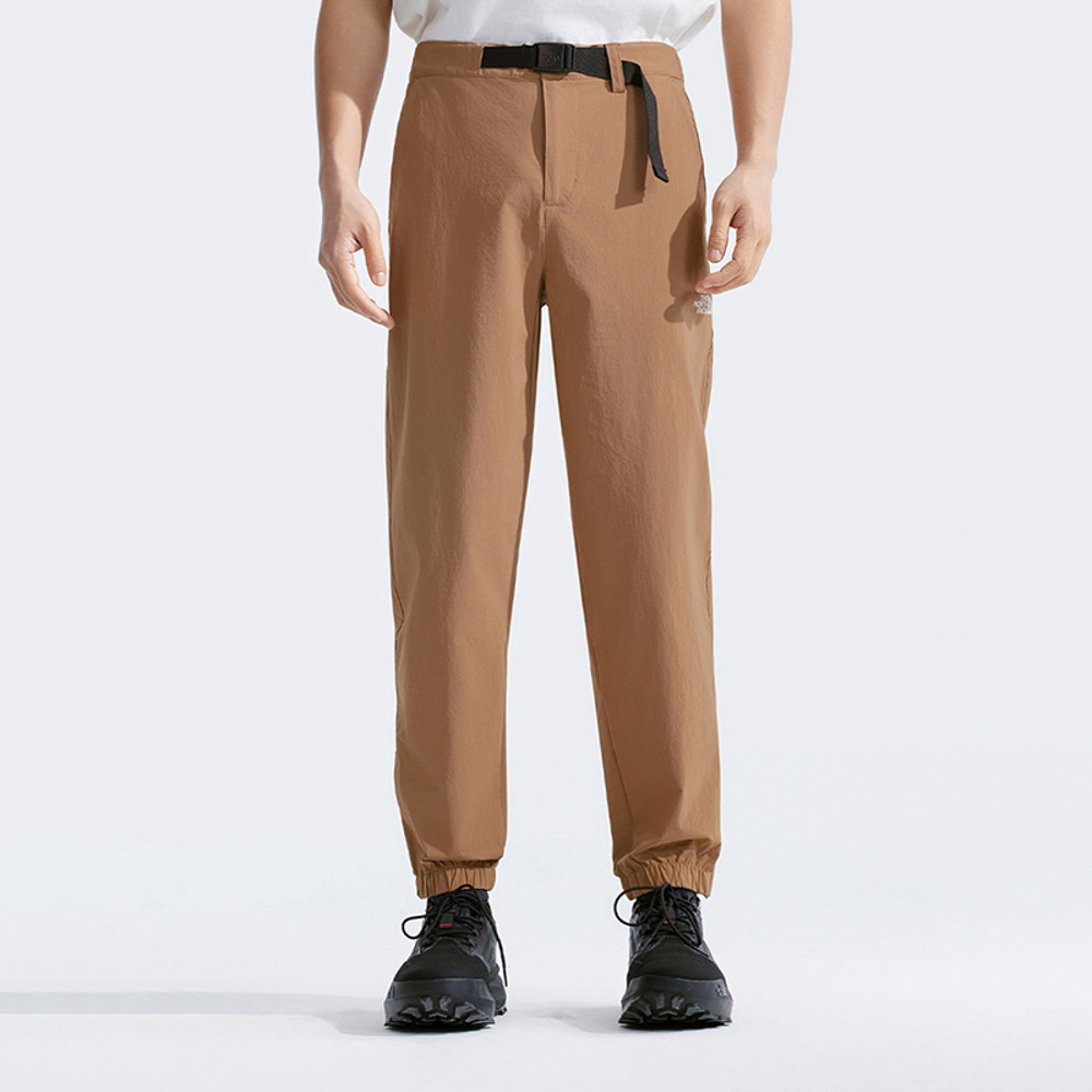 The North Face北面男款棕色COOLTOUCH觸膚涼感戶外徒步長褲｜8CUB6IH
