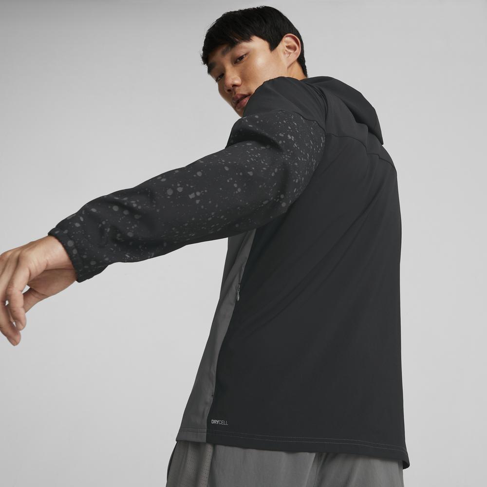 PUMA 慢跑系列反光印花風衣外套 男性