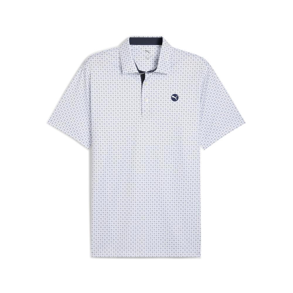 PUMA 高爾夫系列Pure 2.0圓圈跳豹短袖Polo衫 男性