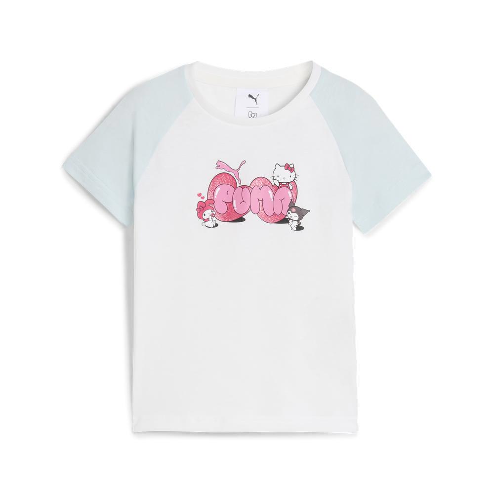 PUMA x HELLO KITTY® AND FRIENDS 撞色合身短袖T恤 孩童