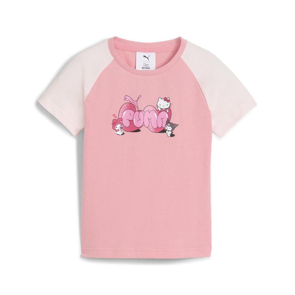 PUMA x HELLO KITTY® AND FRIENDS 撞色合身短袖T恤 孩童