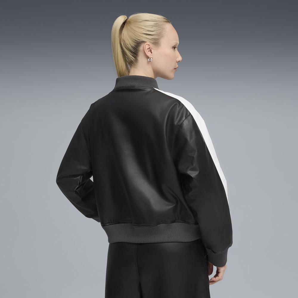 PUMA 流行系列T7仿皮革棒球外套 女性