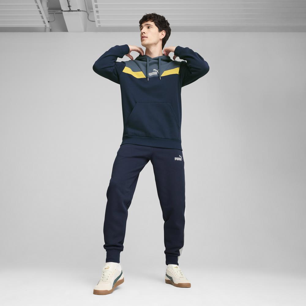 PUMA 基本系列Power撞色長厚連帽T恤 男性